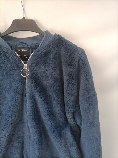 LEFTIES. Bomber pelo azul T.s