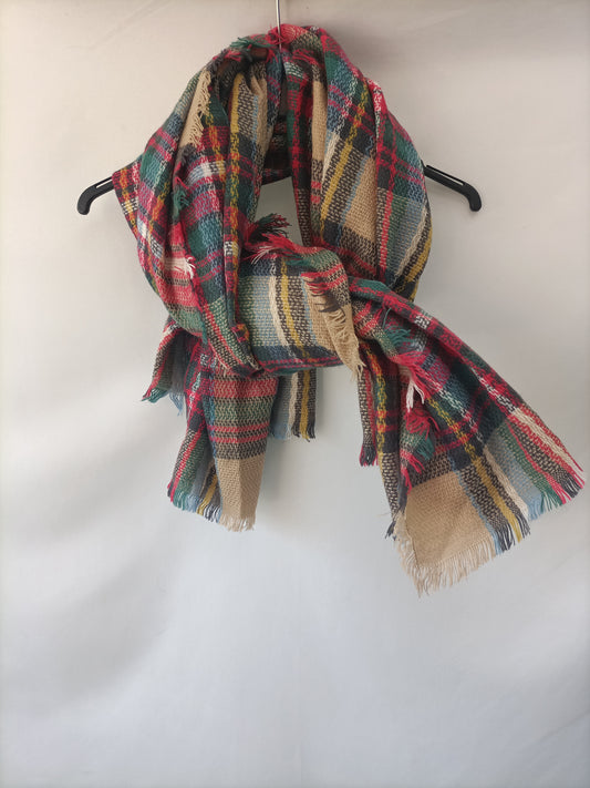 OTRAS. Bufanda cuadros T.u