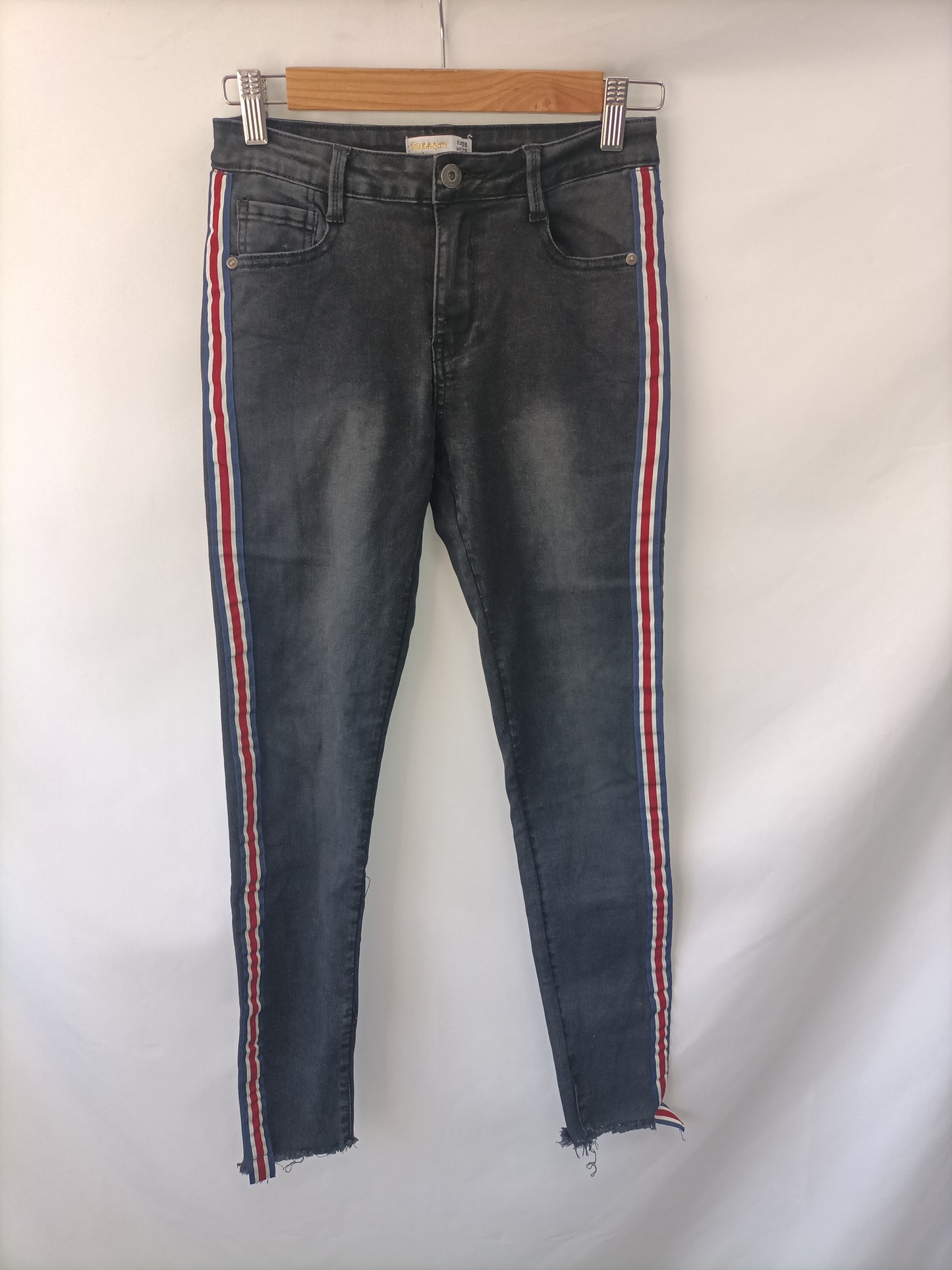 GOLDENIM. Black striped trousers size 38