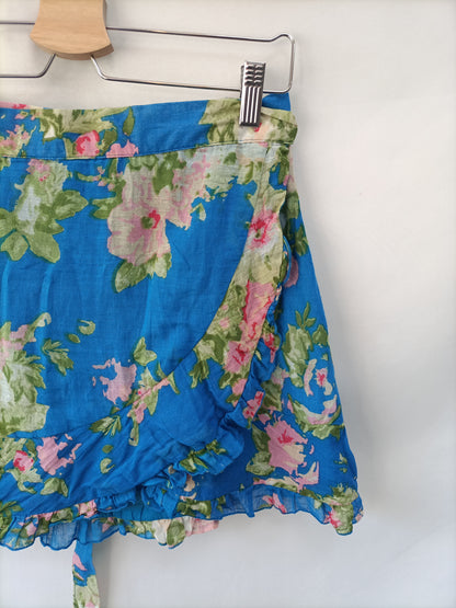 NATURA. Falda pareo flores  T.m