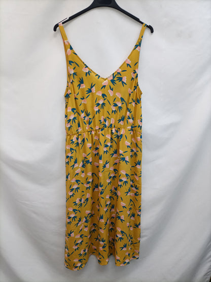 DES PETITS HAUTS. Vestido midi flores T.2(m)