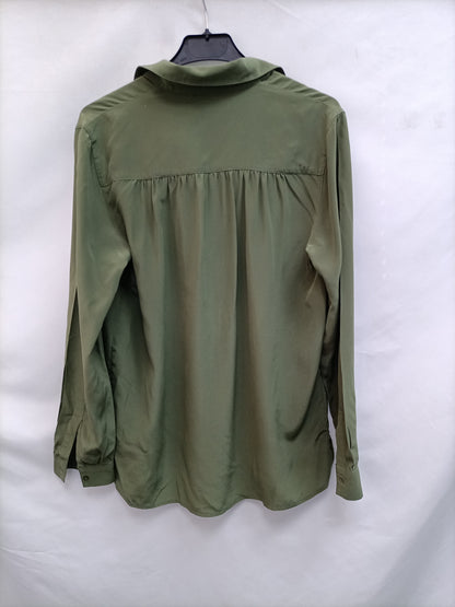 MAJE. Flowy green blouse S.2(m)