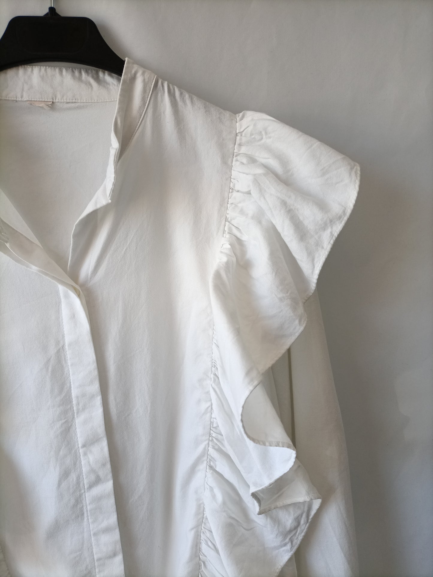 OTRAS. Camisa blanca volantes T.u(s/m)