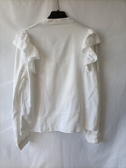 OTRAS. Camisa blanca volantes T.u(s/m)