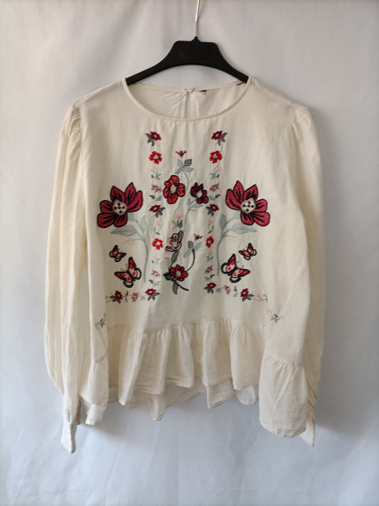 OTHERS. Beige embroidered blouse Your(s)
