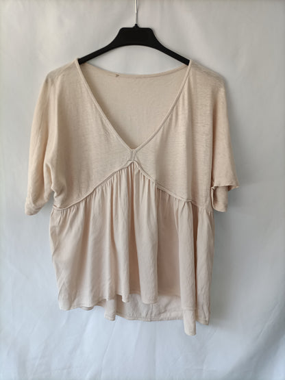 OTRAS. Top beige texturas T.u(s)