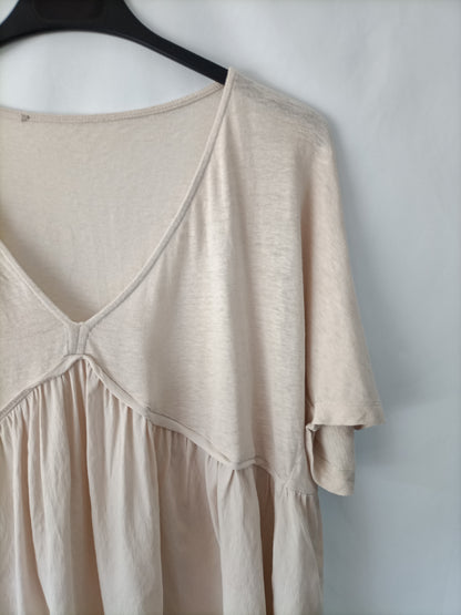 OTRAS. Top beige texturas T.u(s)