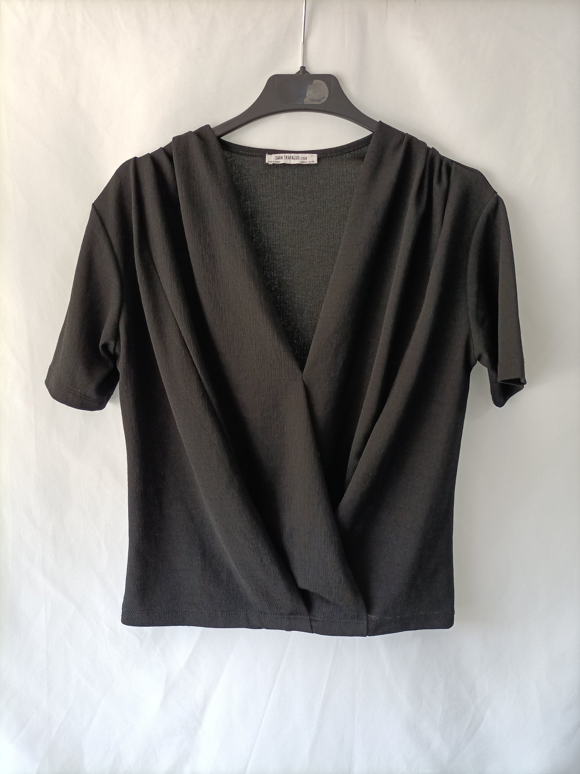 Jeans Camiseta Zara Mujer Manga Corta CAMISETA BÁSICA ALGODÓN