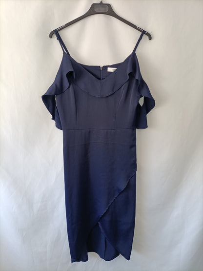 JUSTFUB. Blue midi dress T.s