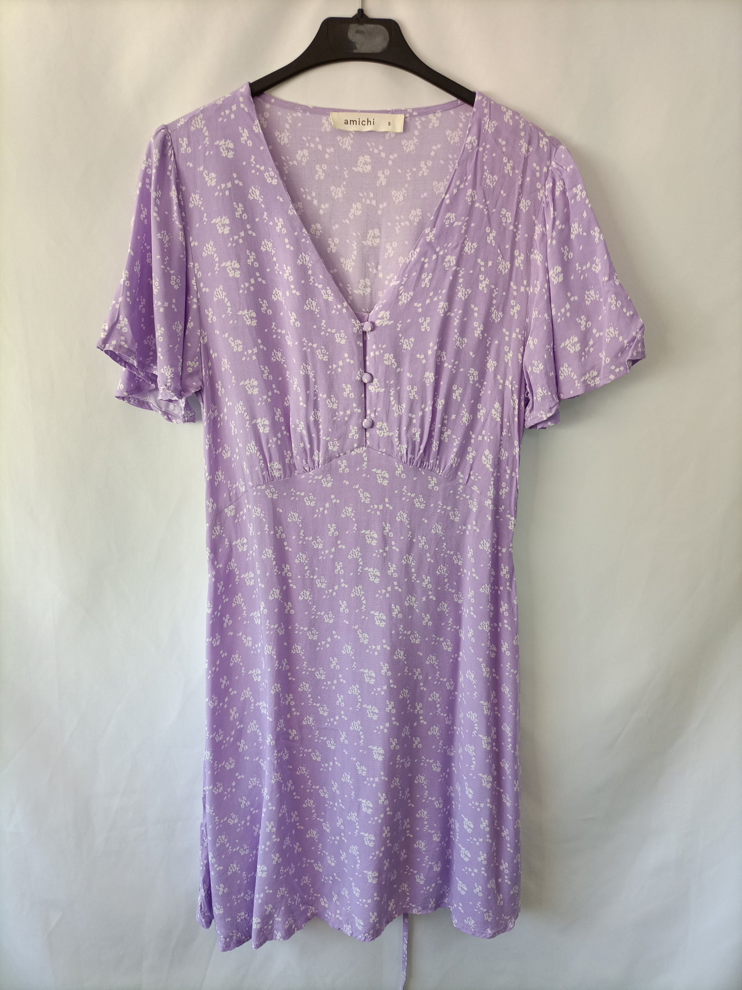 AMICHI. Purple floral Ts dress