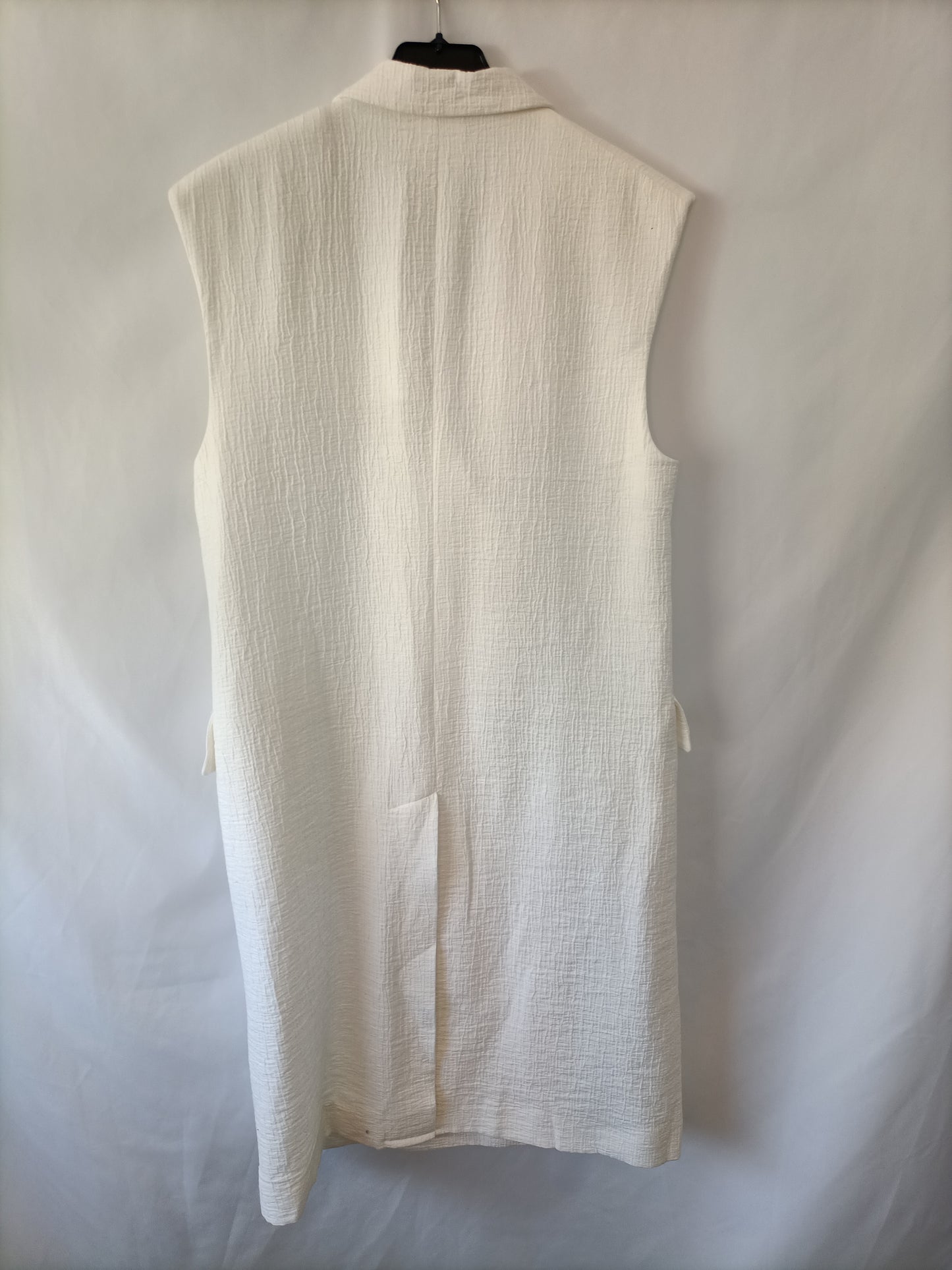 SFERA. Chaleco blanco cruzado T.s