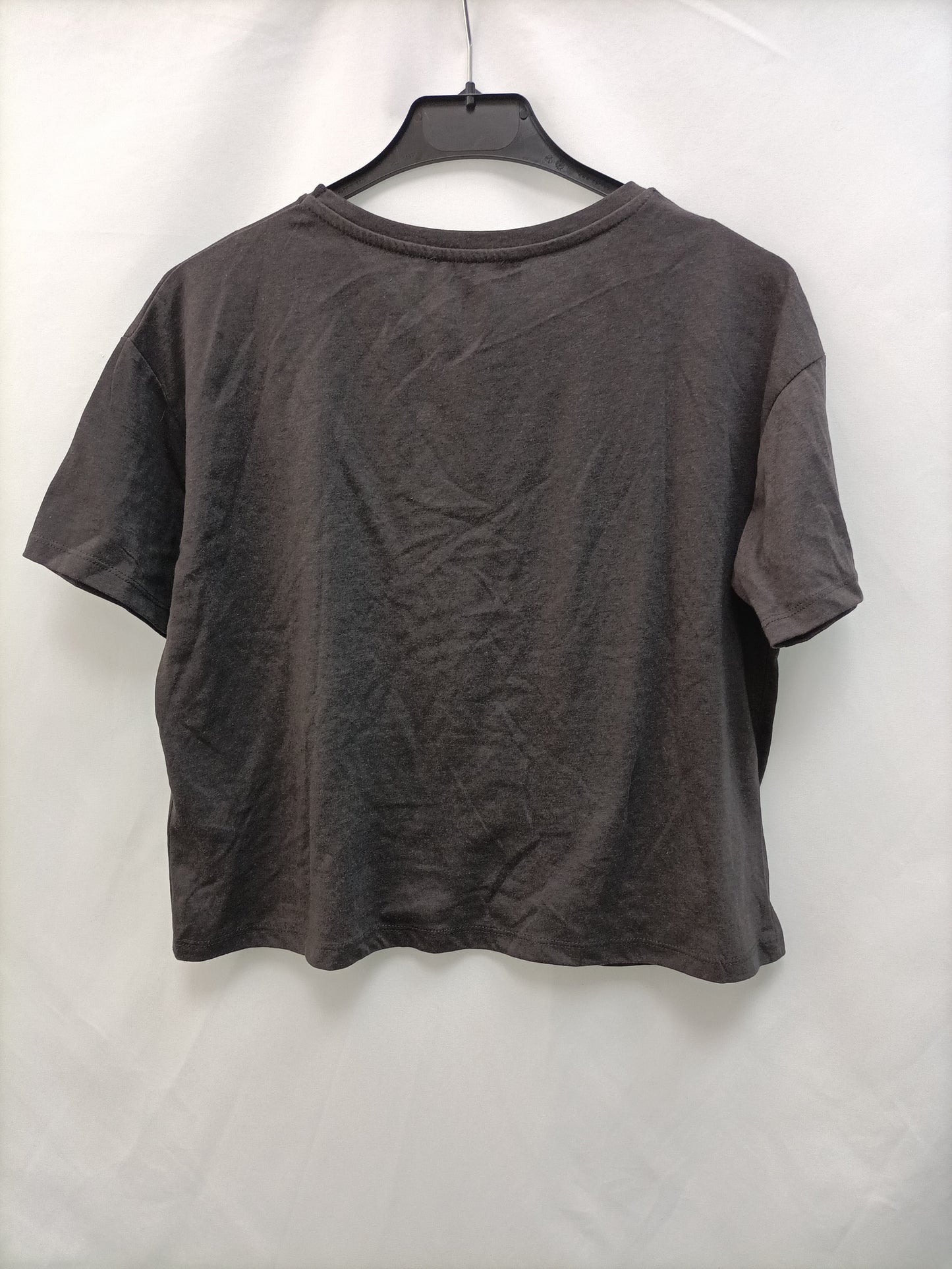 NEW LOOK. Grey glitter T-shirt size 36