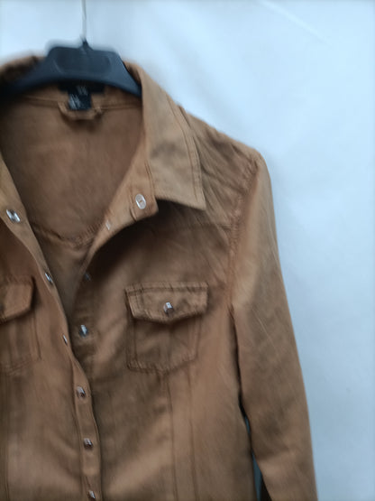 H&M. Sobrecamisa antelina T.46