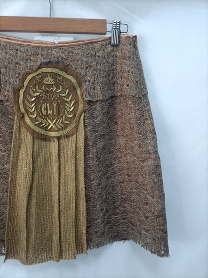 CRISTINA LAVISH. Falda dorada T.l