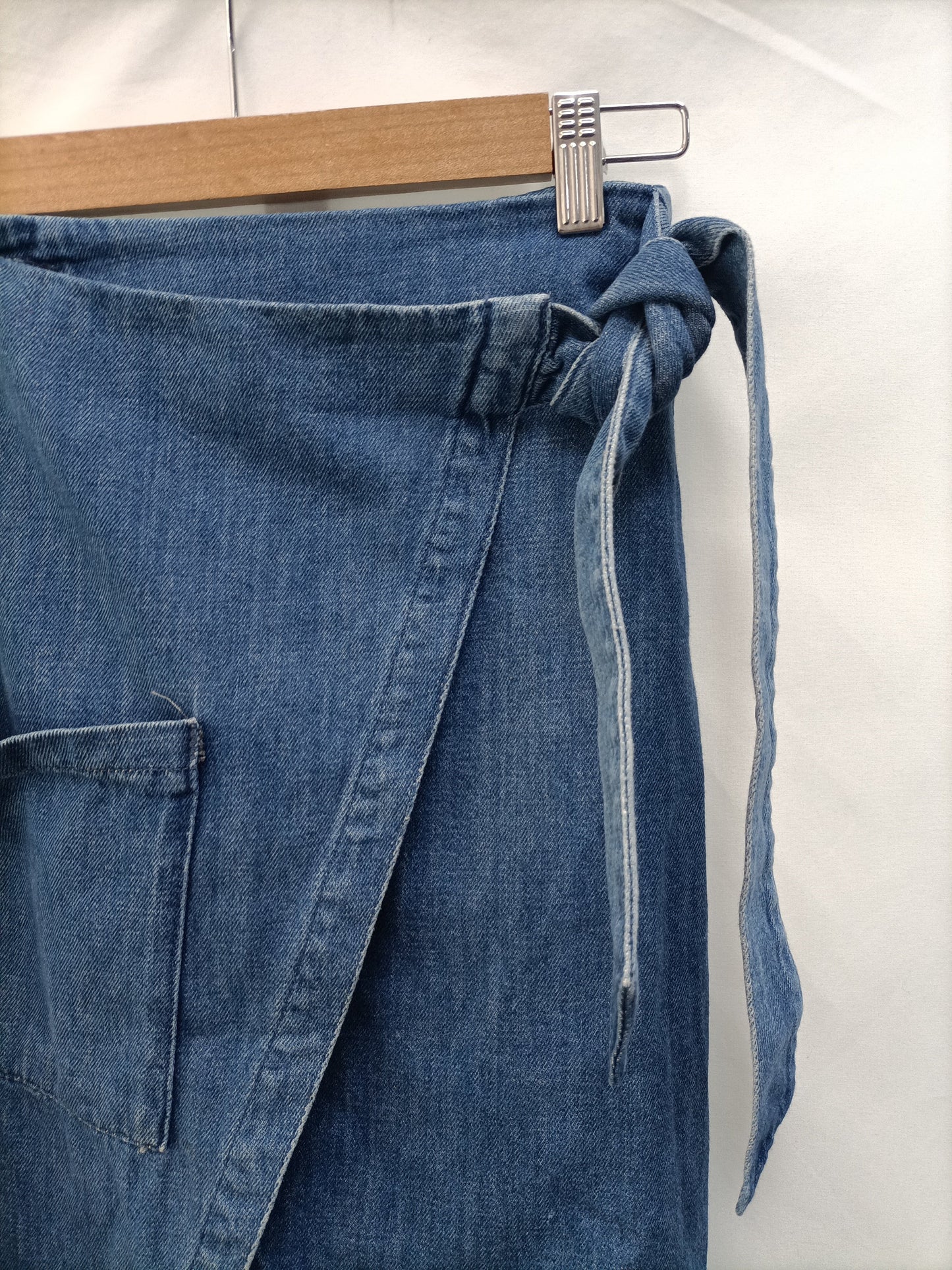 PULL&BEAR Falda vaquera midi T.36