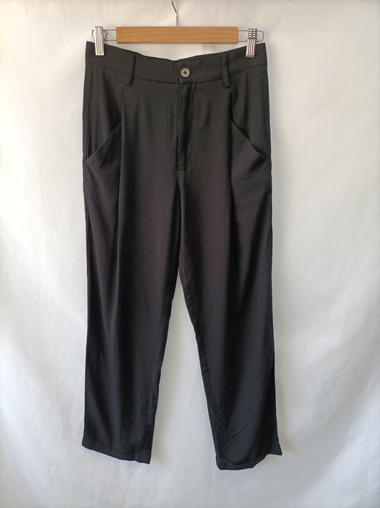 ZARA.Pantalones fluidos vestir T.xs