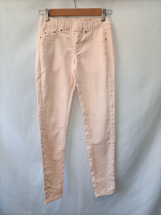 MANGO. Pale pink skinny trousers, size 34