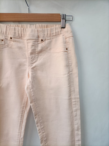 MANGO. Pantalon rosa palo pitillo T.34