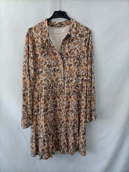 INDI&amp;COLD. Flowy Ts print dress
