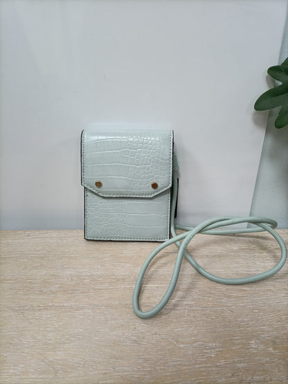 MANGO. Mini blue bag