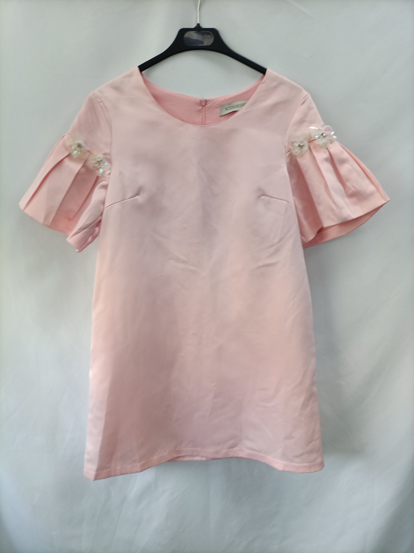 ROSASROJAS. Vestido rosa lentejuelas T.xl