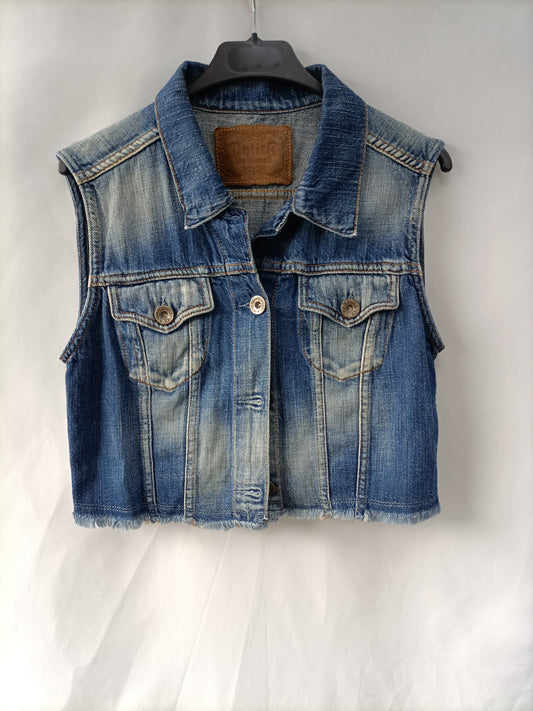 NOLITA. Cazadora denim sin mangas T.m