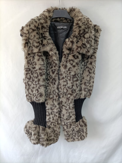BOSEBELKING. Chaleco pelo sin mangas T.u(m)