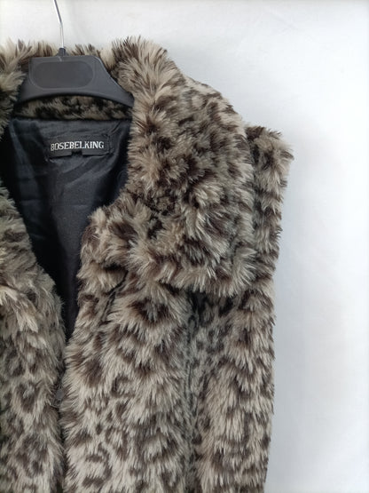 BOSEBELKING. Chaleco pelo sin mangas T.u(m)
