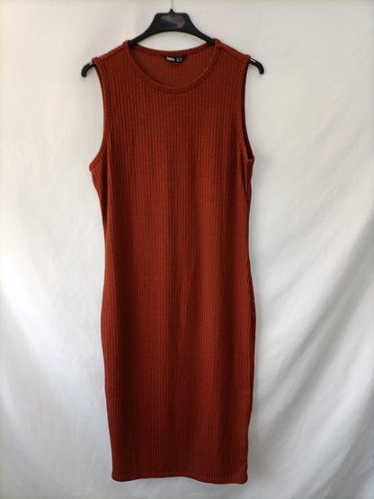 SHEIN. Vestido midi teja T.xl