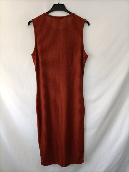 SHEIN. Vestido midi teja T.xl