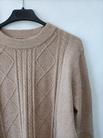 OTRAS. Jersey beige ochos T.u(s/m)