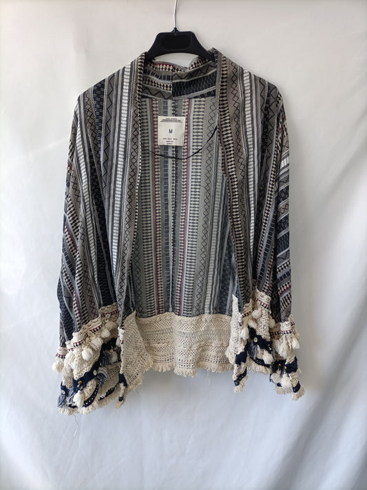 ZARA. Kimono étnico T.m