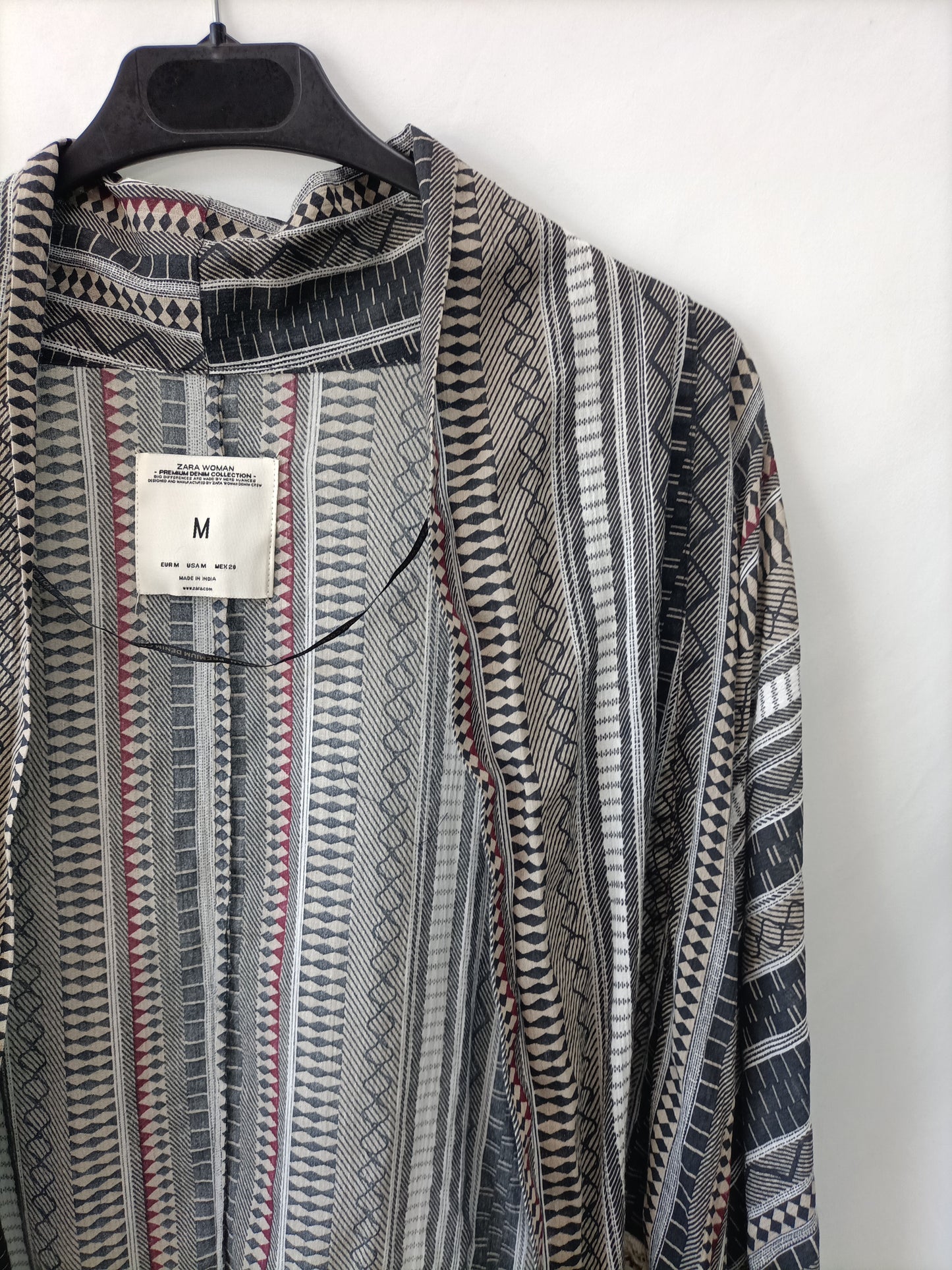 ZARA. Kimono étnico T.m