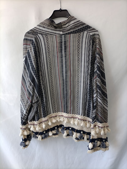 ZARA. Kimono étnico T.m