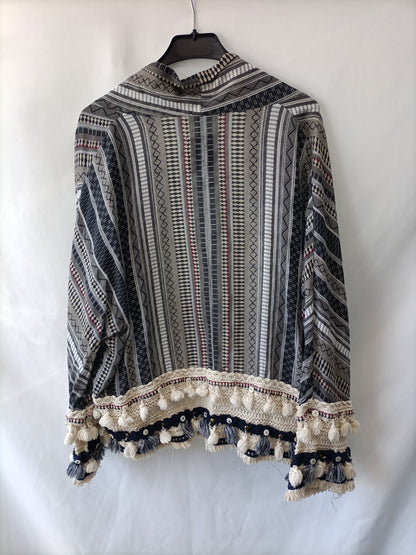 ZARA. Kimono étnico T.m