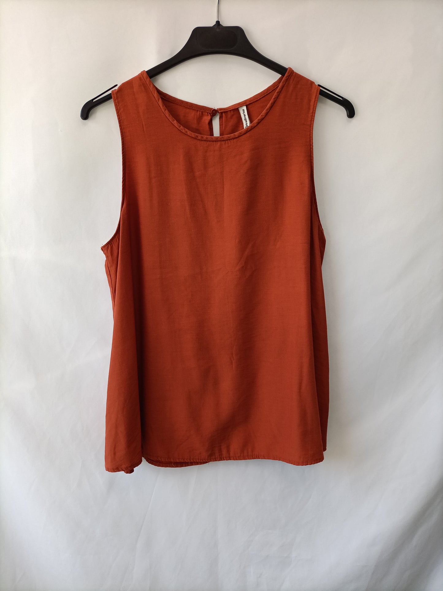 STRADIVARIUS. Top fluido teja  T.m