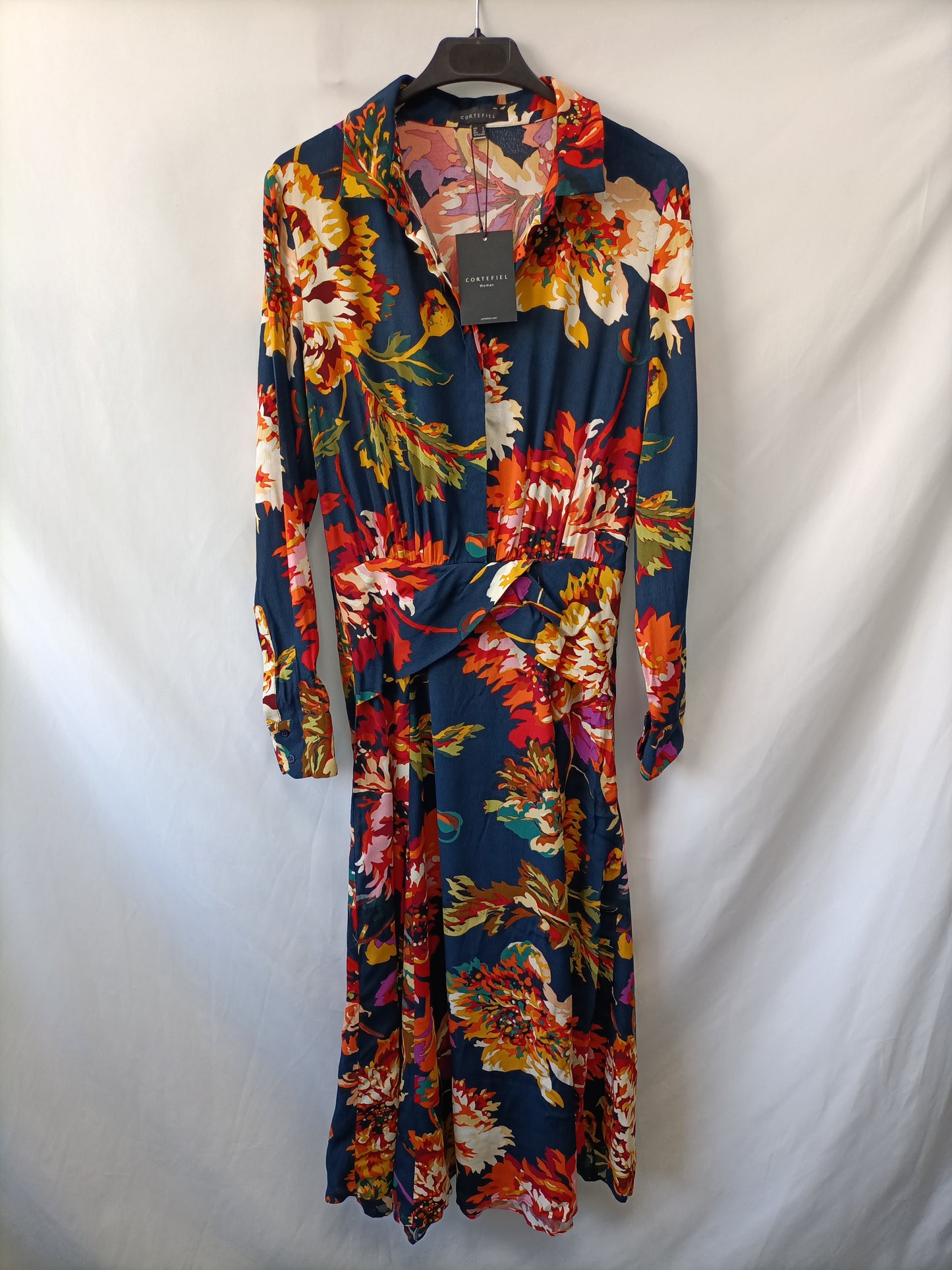 CORTEFIEL. Long floral dress Ts