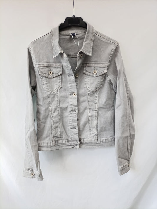 JEANS. Cazadora gris T.l (s/m)