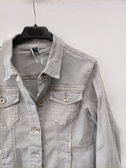 JEANS. Cazadora gris T.l (s/m)