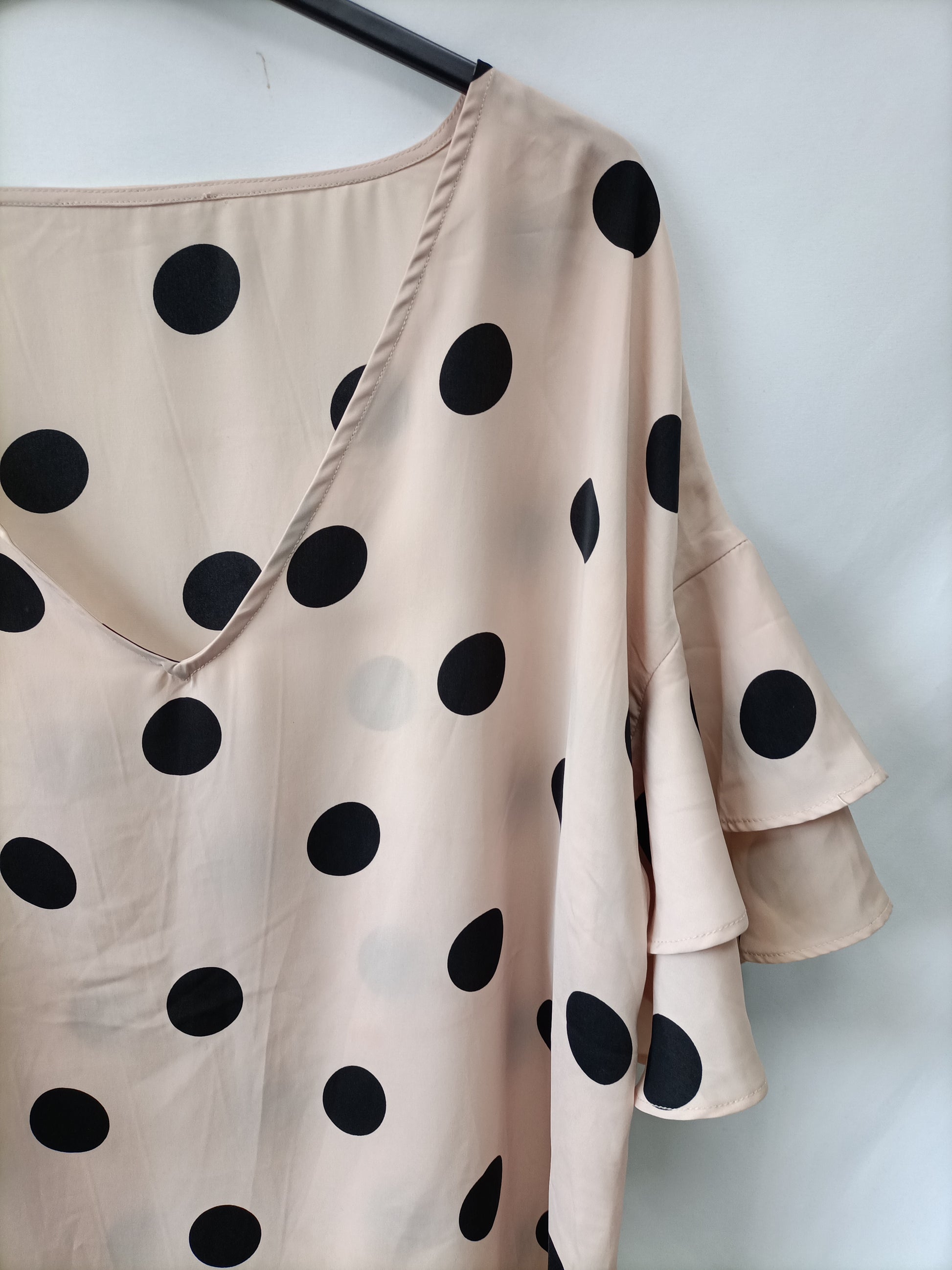 Mango Espa Mango Violeta Camisas Mujer VIOLETA BY Blusa Lunares XL