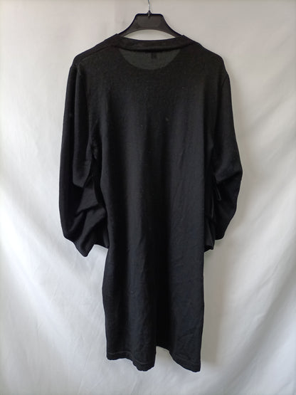 COS. black midi knit dress Tm