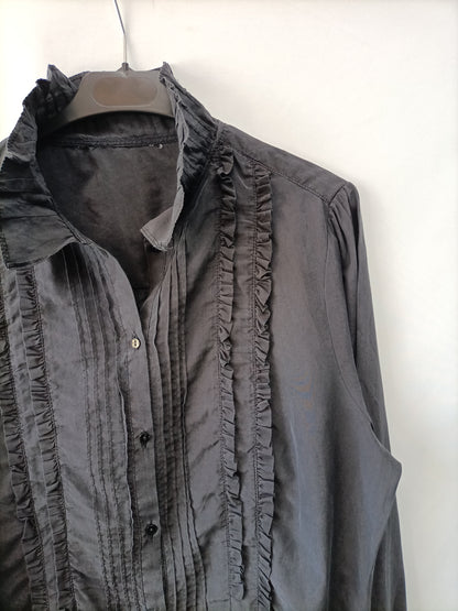 OTRAS.Blusa fruncida efecto lavado T.s/m