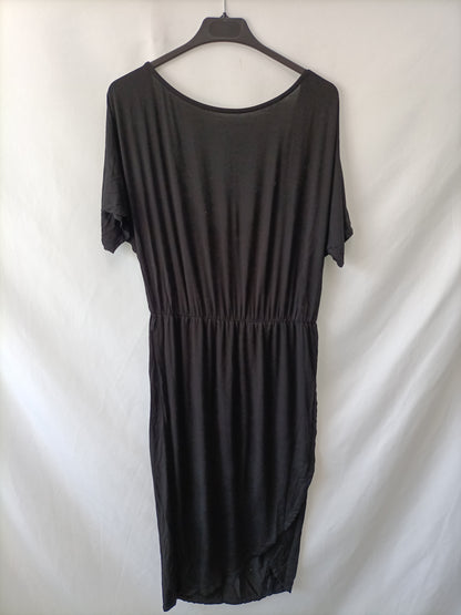 LOVERS+FRIENDS.Vestido midi negro T.s