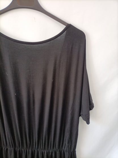 LOVERS+FRIENDS.Vestido midi negro T.s