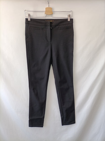 ROBERTO CAVALLI. Slim-fit black trousers, size 36 (40 IT)