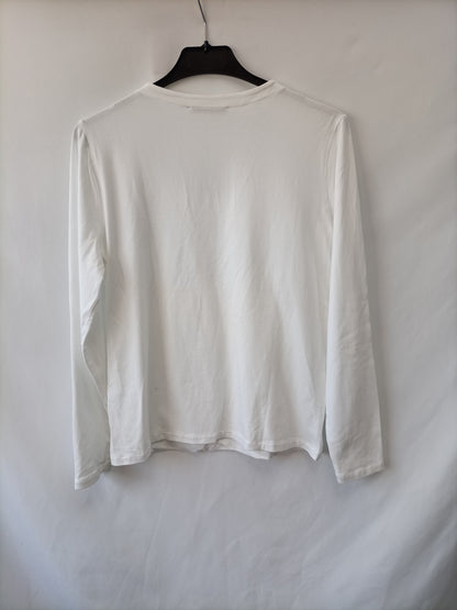 GUITARE. Camiseta blanca T.l