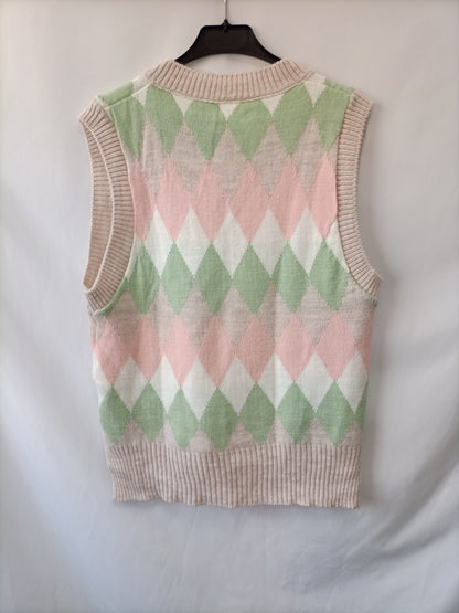 FAROLA. Chaleco punto rombos. T.u(m)