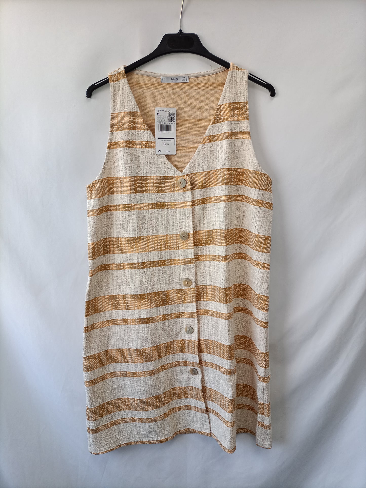 MANGO. Vestido corto rayas T.m