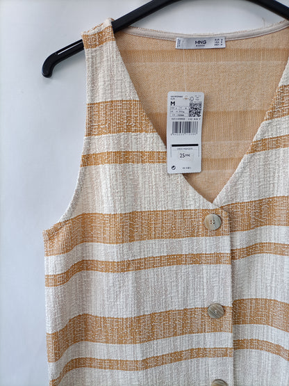 MANGO. Vestido corto rayas T.m