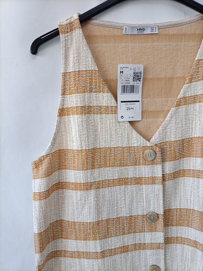 MANGO. Vestido corto rayas T.m